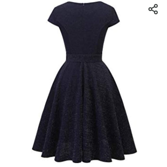 Navy Blue  pinup dress - Picture 3 of 3